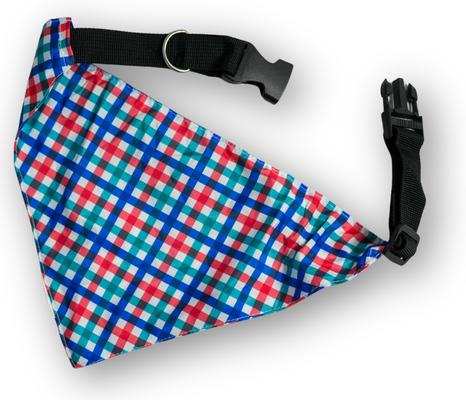 Show full view: IZOD Pet Dog Bandana, Multi Check, Small slide 4 of 4