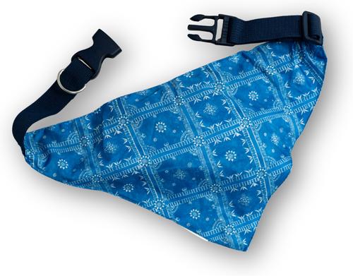 Show full view: Tommy Bahama Pet Dog Bandana, Navy Floral, Large slide 4 of 4