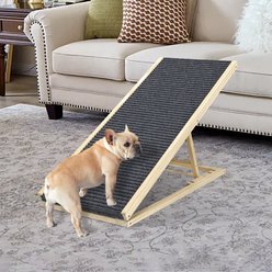 jansno 16-in Adjustable Foldable Dog Ramp, Natural Wood slide 2 of 7