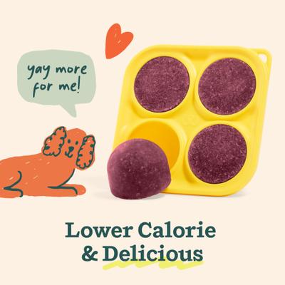 Show full view: Woof Pupsicle Mix Strawberry & Carob Lickable Dog Treats, 5.5-oz bag slide 6 of 8