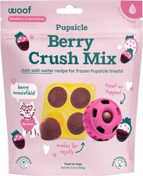 Woof Pupsicle Mix Strawberry & Carob Lickable Dog Treats, 5.5-oz bag