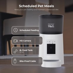Penthouse Paws Smart HD Automatic Dog & Cat Feeder, 6-L, White slide 2 of 7
