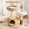 Show in main carousel: Hittite Solid Wood 30-in Faux Fur Cat Tree Tower & Condo with Sisal Scratching Post, Capsule & Ladder, 23.6 x 17.3 x 30-in slide 8 of 10