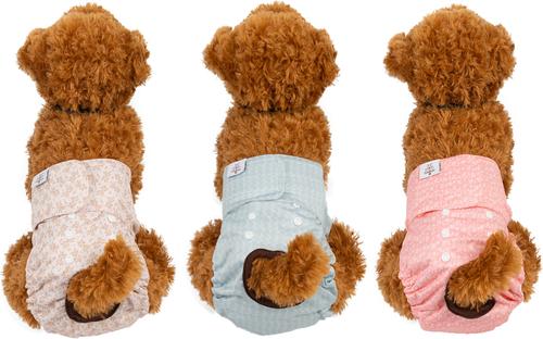 Show full view: CuteBone Reusable Female Dog Diapers, 3 count, Large: 20 to 27-in waist, Leaf slide 7 of 11