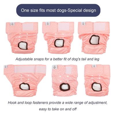 Show full view: CuteBone Reusable Female Dog Diapers, 3 count, Large: 20 to 27-in waist, Leaf slide 3 of 11