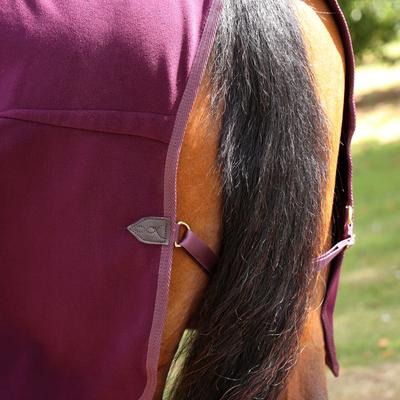 Show full view: Shires Equestrian Products Deluxe Fleece Horse Rug, Black Cherry, 66-in slide 6 of 8