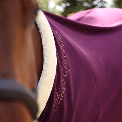 Show full view: Shires Equestrian Products Deluxe Fleece Horse Rug, Black Cherry, 66-in slide 3 of 8