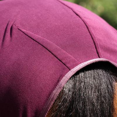 Show full view: Shires Equestrian Products Deluxe Fleece Horse Rug, Black Cherry, 66-in slide 7 of 8