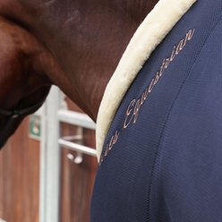 Shires Equestrian Products Deluxe Air Motion Cooler Horse Rug, Navy, 84-in slide 2 of 4