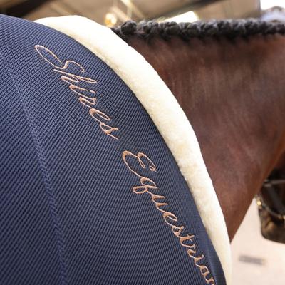 Show full view: Shires Equestrian Products Deluxe Air Motion Cooler Horse Rug, Navy, 72-in slide 4 of 4