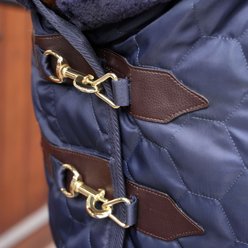 Shires Equestrian Products Deluxe Quilted Horse Rug, Navy, 84-in slide 2 of 8