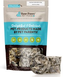 Raw Paws Cod Skin Rolls Dog Treats, 5-oz