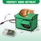 Show in main carousel: Coziwow All-Weather Insulated Waterproof Plastic Outdoor Cat House with Heating Pad, Green, Medium slide 7 of 7