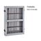 Show in main carousel: Unipaws Free Standing Configurable Wood Dog Gate, Grey, 1.5 x 132 x 31.5-in slide 4 of 8