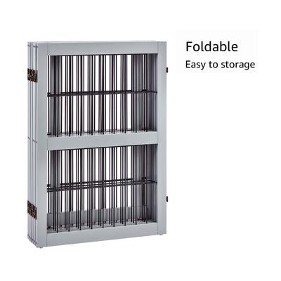 Show full view: Unipaws Free Standing Configurable Wood Dog Gate, Grey, 1.5 x 132 x 31.5-in slide 4 of 8