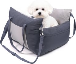 LFC PETS Dog Car Booster Seat, Grey slide 2 of 9