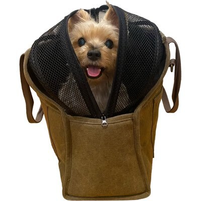 Bespoke Paws Bespoke Paws Jet-Setter Caddie Airline Approved Bag Dog Carrier, Black, 18-in