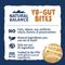 Show in main carousel: Natural Balance Yo-Gut Bites with Peanut Butter & Banana Crunchy Dog Treats, 10-oz bag slide 8 of 9