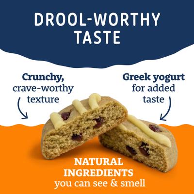 Show full view: Natural Balance Yo-Gut Bites with Pumpkin & Cranberries Crunchy Dog Treats, 10-oz bag slide 6 of 9