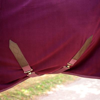 Show full view: Shires Equestrian Products Deluxe Fleece Horse Rug, Black Cherry, 66-in slide 5 of 8