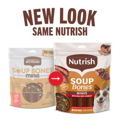 Show full view: Nutrish Soup Bones Minis with Real Beef & Barley Chews Dog Treats, 16 count (Rachael Ray) slide 3 of 13