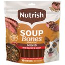 Nutrish Soup Bones Minis with Real Beef & Barley Chews Dog Treats, 16 count (Rachael Ray)