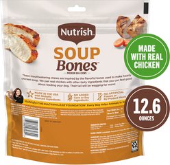 Rachael Ray Nutrish Soup Bones Minis Premium Dog Chews with Real Chicken & Veggies Hard Dog Chews, 16 count bag slide 2 of 9