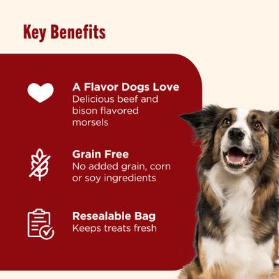 Show full view: Rachael Ray Nutrish Burger Bites Beef & Bison Recipe Soft & Chewy Dog Treats, 30-oz bag (Rachael Ray) slide 5 of 13