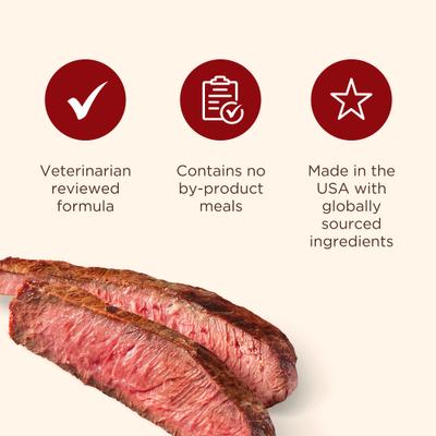 Show full view: Rachael Ray Nutrish Real Beef, Pea, & Brown Rice Recipe Dry Food + Burger Bites, Beef Burger with Bison Dog Treats slide 4 of 9