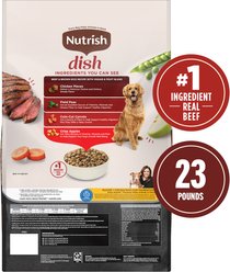 Rachael Ray Nutrish Dish Beef & Brown Rice Recipe with Veggies, Fruit & Chicken Dry Dog Food, 23-lb bag slide 2 of 7
