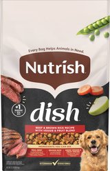 Nutrish Dish Beef & Brown Rice Recipe with Veggies, Fruit & Chicken Dry Dog Food, 23-lb bag (Rachael Ray)