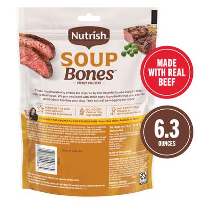Show full view: Nutrish Soup Bones Premium Beef & Barley Flavor Dog Treats, 6.3-oz bag (Rachael Ray) slide 4 of 14