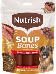 Nutrish Soup Bones Premium Beef & Barley Flavor Dog Treats, 6.3-oz bag (Rachael Ray)