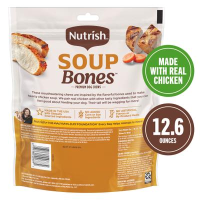 Show full view: Nutrish Soup Bones Premium Chicken & Veggies Flavor Dog Chews, 12.6-oz bag (Rachael Ray) slide 4 of 14