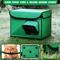 Show in main carousel: Coziwow All-Weather Insulated Waterproof Plastic Outdoor Cat House with Heating Pad, Green, Medium slide 5 of 7