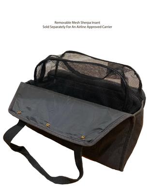 Show full view: Bespoke Paws Jet-Setter Caddie Airline Approved Bag Dog Carrier, Black, 18-in slide 7 of 8