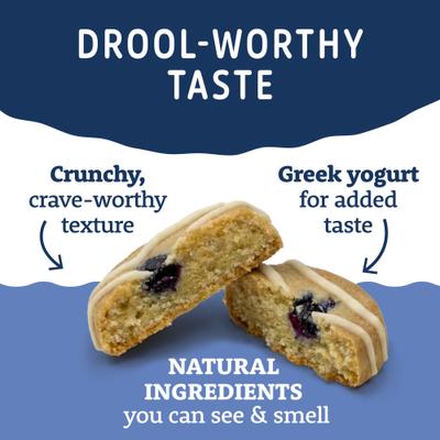 Show full view: Natural Balance Yo-Gut Bites with Oats & Blueberries Crunchy Dog Treats, 4.5-oz bag slide 6 of 9