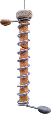 Show full view: Sea Stones Flock Lifetime Suet Plug Hanging Stainless Steel Songbird Feeder, Natural slide 6 of 8