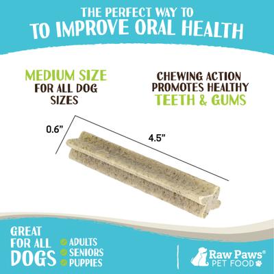 Show full view: Raw Paws Mint Dental Dog Treats, 26-oz slide 4 of 7
