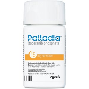 Palladia (toceranib phosphate) Tablets for Dogs, 15-mg, 1 tablet