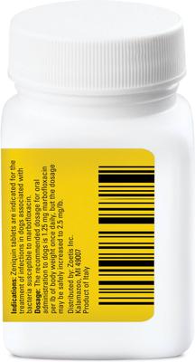 Show full view: Zeniquin (marbofloxacin) Tablets for Dogs & Cats, 100-mg, 30 tablets slide 2 of 9