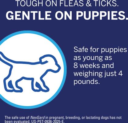 Show full view: NexGard Chewables for Dogs, 10.1-24 lbs, (Blue Box), 1 Chewable Tablet (1-mo. supply) slide 6 of 12