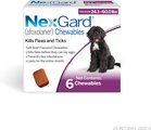 NexGard Chewables for Dogs, 24.1-60 lbs, (Purple Box), 6 Chewable Tablets (6-mos. supply)