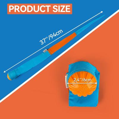 Show full view: allforpaws Wag Play Tail Fetch Squeaky Launcher Dog Toy, Multi-Color, 2.4 x 2.4 x 31.5-in slide 8 of 10