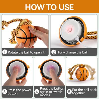 Show full view: allforpaws Interactive Dog Spinning Basket Ball Toy, Brown, 3.5 x 3.5 x 9.8-in slide 9 of 11