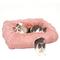 Show in main carousel: Kylinsure 2-in-1 Peekaboo Cave Donut Cat Tunnel Bed with Center Mat, X-Large, Pinkish White slide 1 of 11