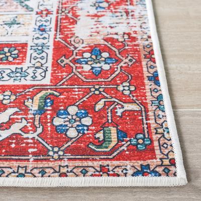 Show full view: SAFAVIEH Tucson Bohemian Machine Washable Runner Rug, Blue/Red, 2.5 x 12-ft slide 4 of 9