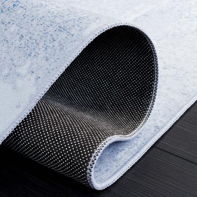 Show full view: SAFAVIEH Tacoma Transitional Abstract Machine Washable Runner Rug, Gray/Blue, 2.5 x 6-ft slide 7 of 10