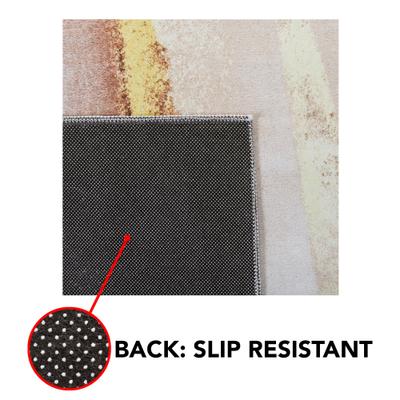 Show full view: SAFAVIEH Tacoma Transitional Abstract Machine Washable Area Rug, Beige/Gold, 4 x 6-ft slide 9 of 10