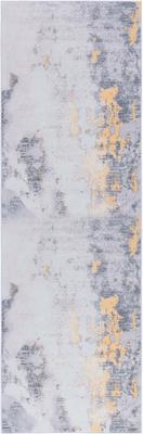 Show full view: SAFAVIEH Tacoma Transitional Abstract Machine Washable Runner Rug, Gray/Gold, 2.5 x 12-ft slide 2 of 9